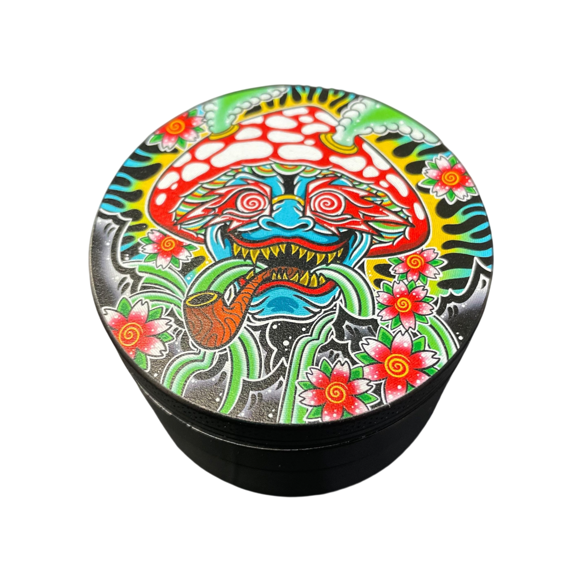 AL Tuff Shredder 63mm Japanese 4pc Grinder / Cat Pipe Shroom